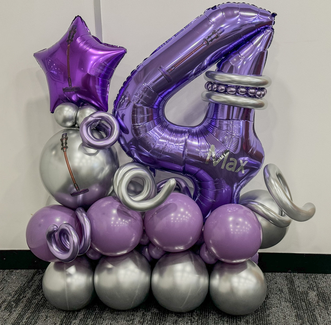 Balloon Birthday Number stack