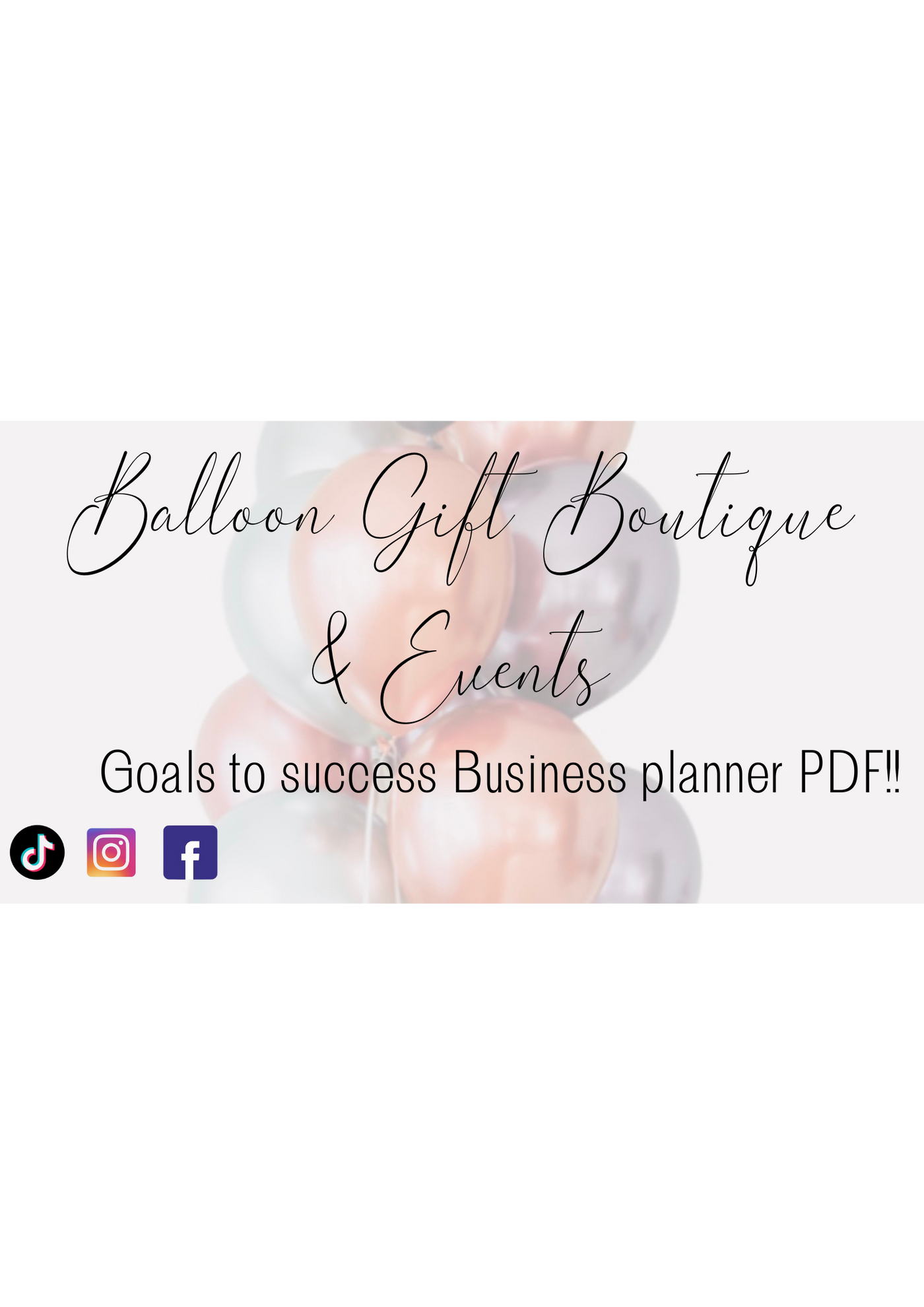 Goals to success Business planner PDF